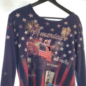 Patriotic America 3/4 sleeves Tshirt